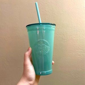 Starbucks recycled cold cup (aqua/mint)